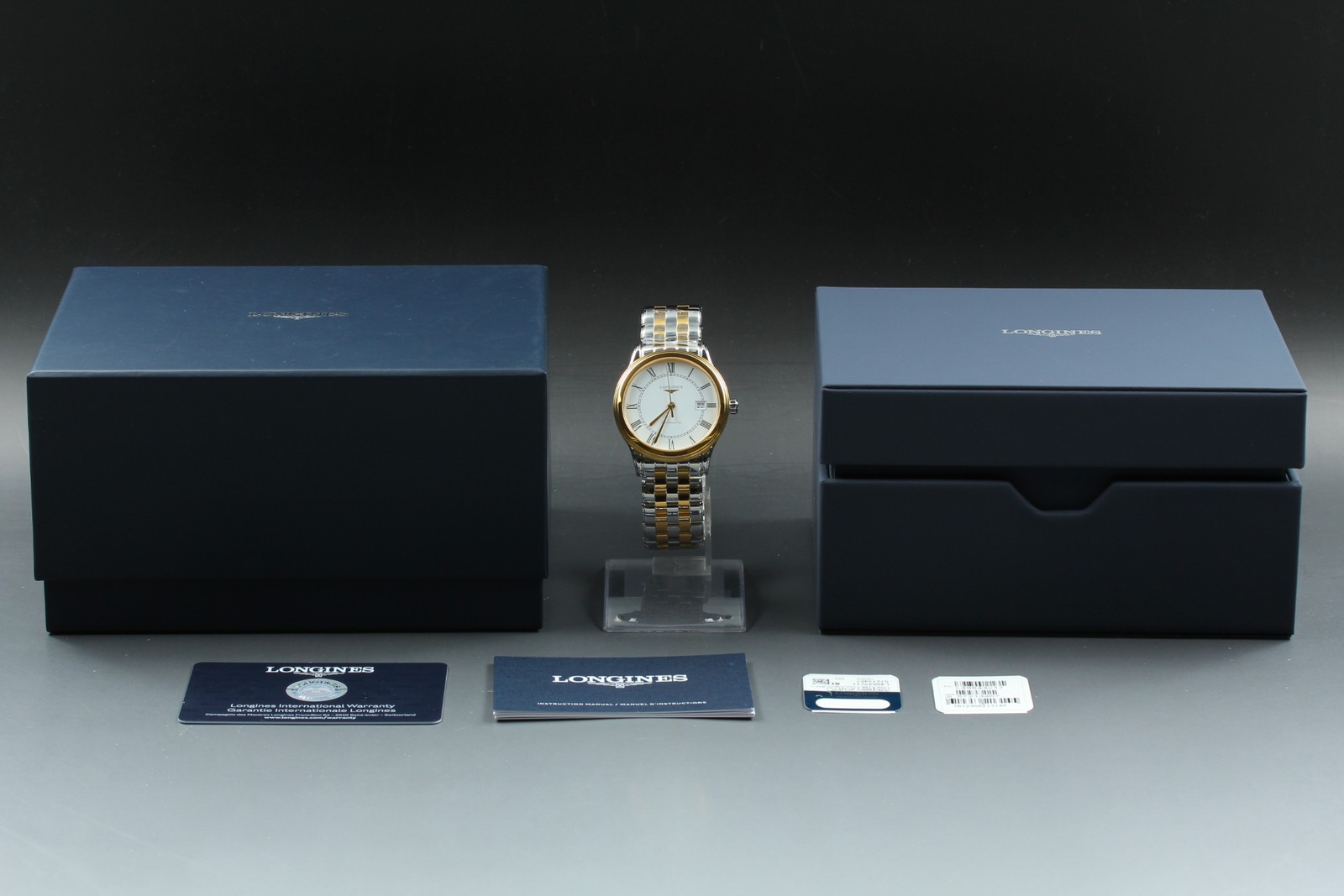 [w/Box] LONGINES Flagship L4.984.3.21.7 SS Automatic Date Swiss Made Men’s Watch