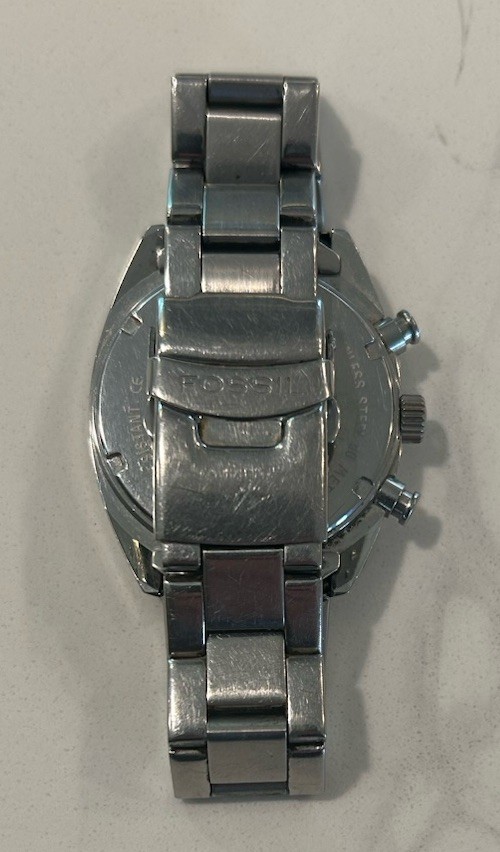 Fossil Arkitekt Speedway Stainless Steel Quartz Watch Men’s FS-2895/New Battery