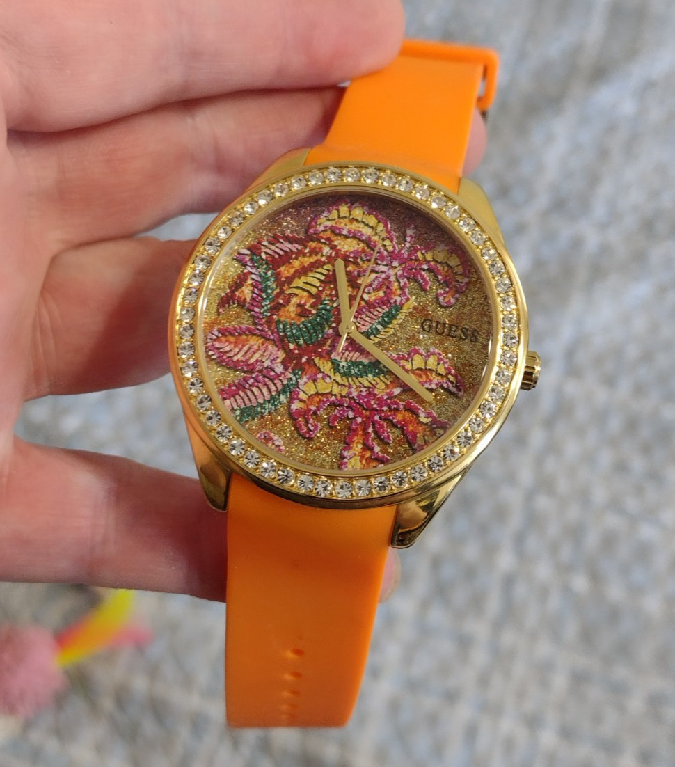 His or Hers GUESS Gemmed Watch w/ New Battery – Works Great! c77