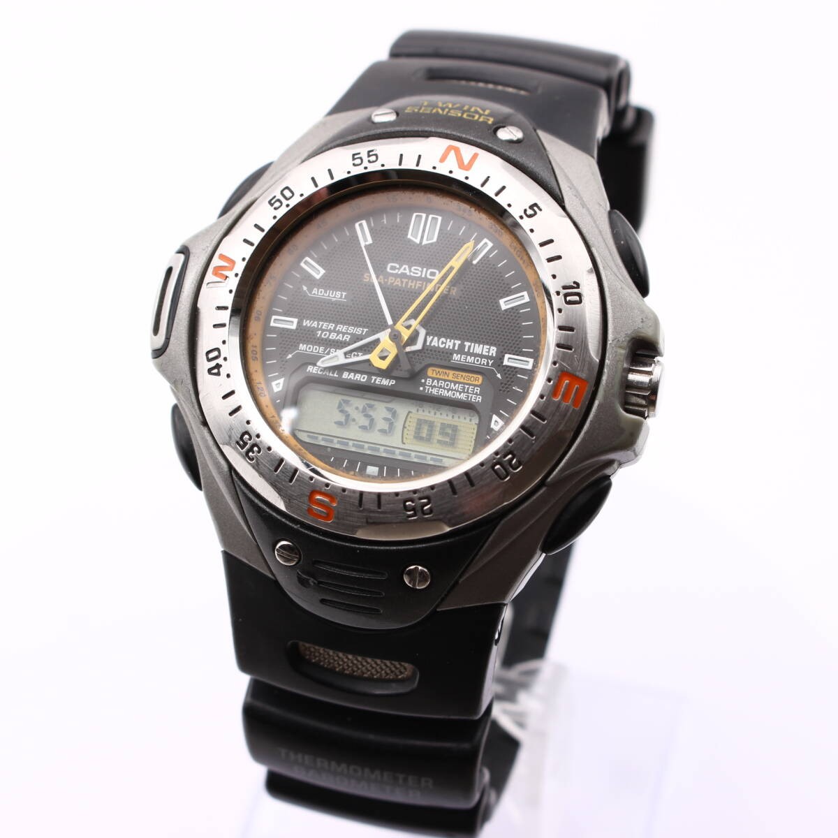 CASIO SEA-PATHFINDER SPF-51 Twin Sensor Ana-Digi Men’s Watch Vintage Japan