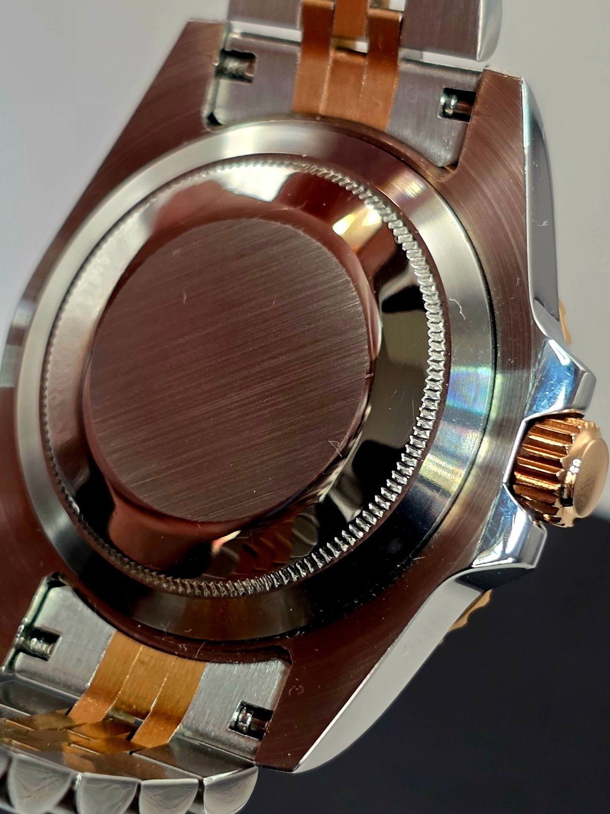 Precision Chrono Worx RB0921 Automatic SS/Rose Gold Dive Watch, NEW 40mm