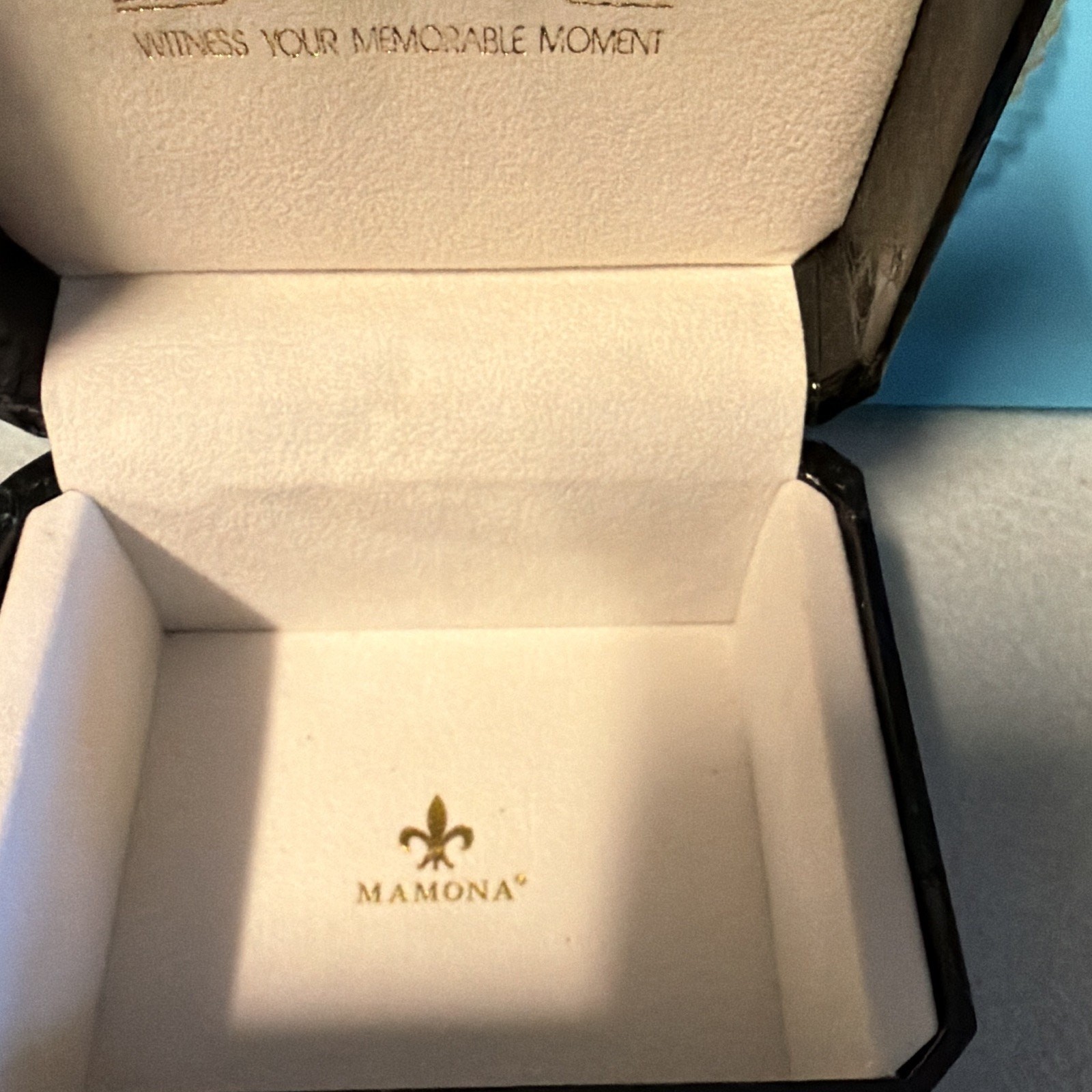 MAMONA Women’s Quartz Watch Blue & Black/Gold Bracelet Box Papers Needs Battery