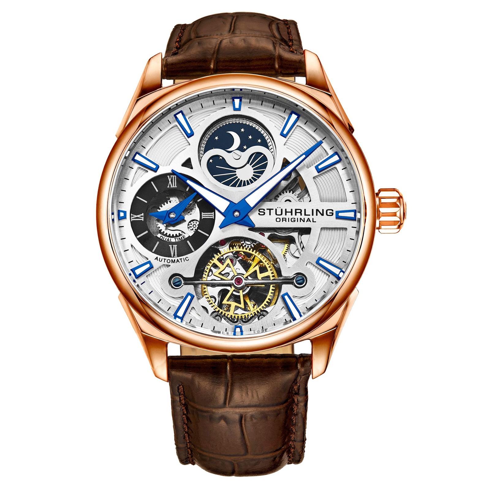 Legacy Brown/Leather/Silver Dial/Rose Case | Silver Dial Wristwatch 3918.4