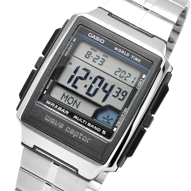 CASIO WAVE CEPTOR WV-59RD-1AJF Quartz Gray Dial 39mm Watch