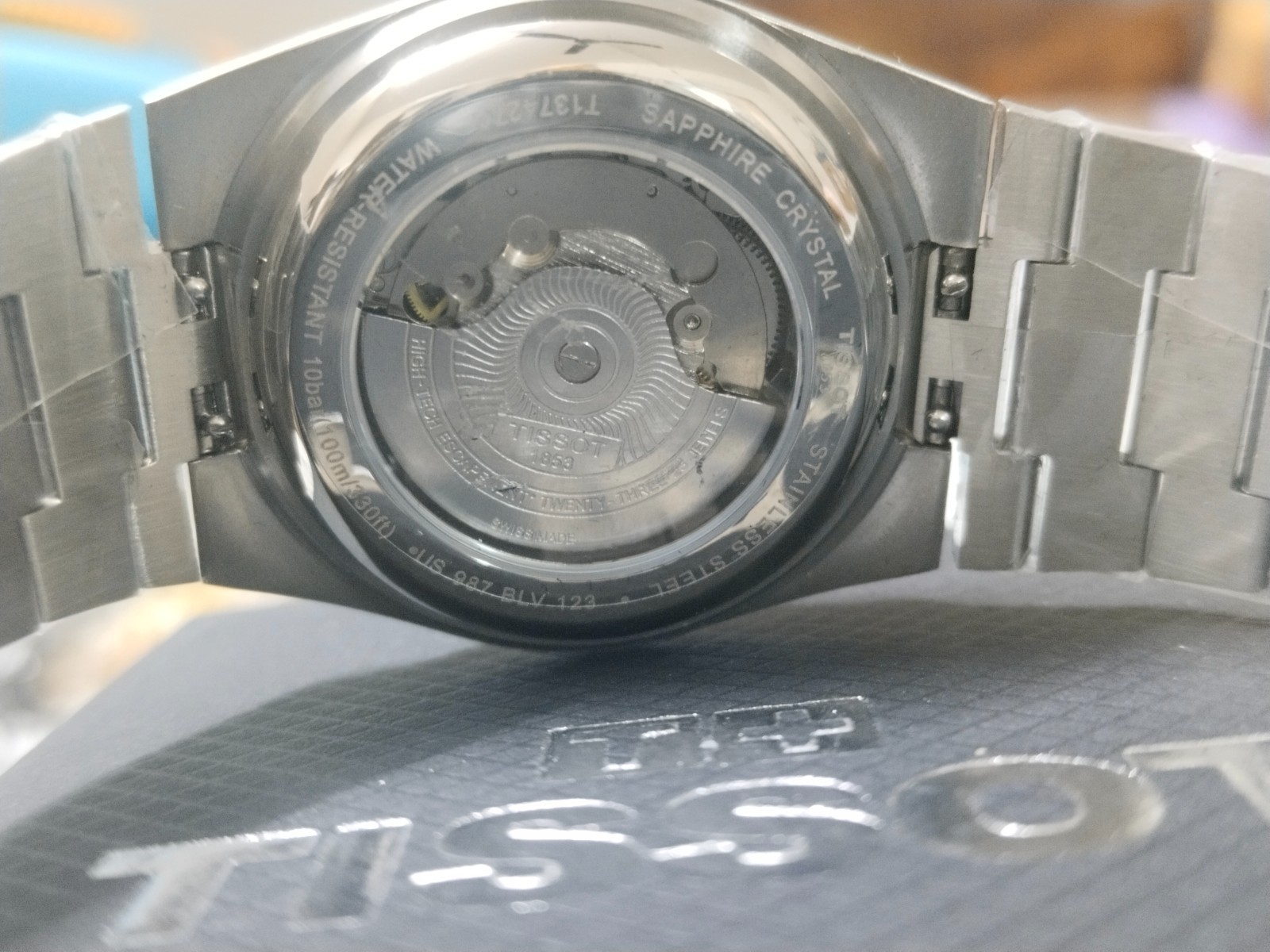 Pre Owned Tissot PRX 80 Luminous Dial Silver Bracelet Mens Gift Watch