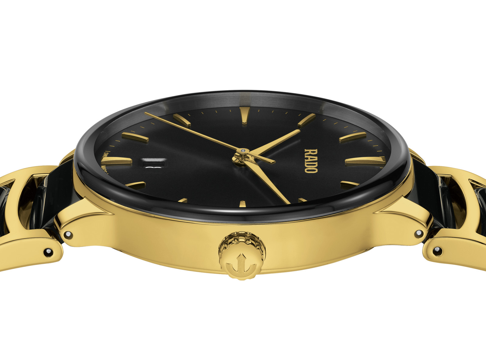 New Rado Centrix Stainless Steel Black Dial Men’s Watch R30022152