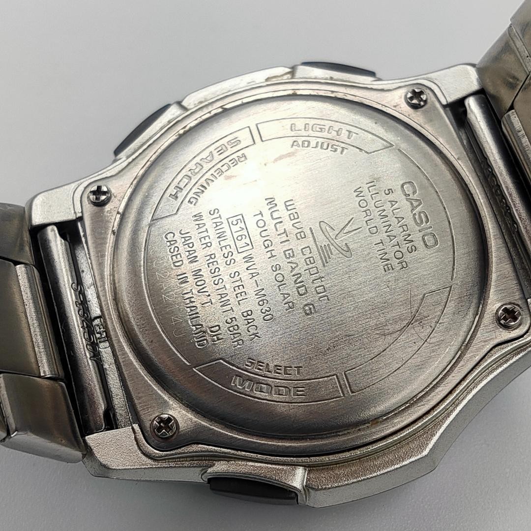 WORKING Casio Wave Ceptor WVA-M630 Module 5161 Tough Solar Radio Watch