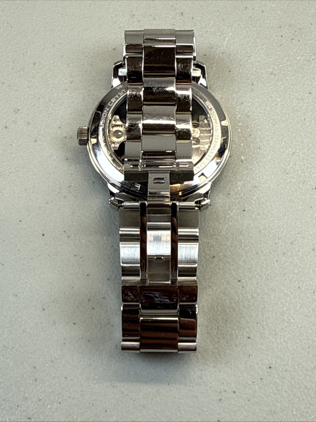 Invicta Objet D Art Men Model 25269 Silver Watch 50mm Flame Fusion Crystal