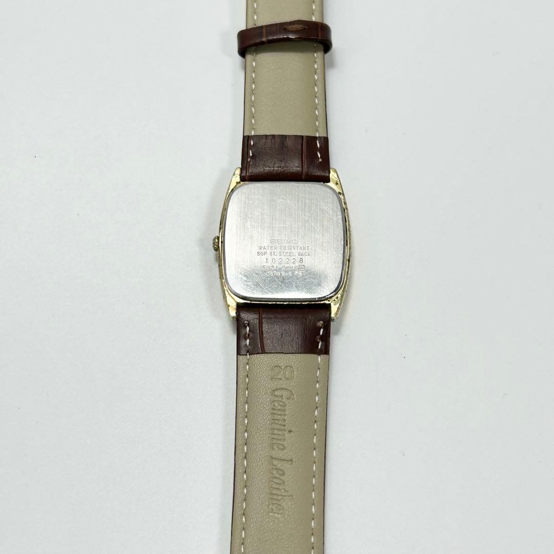 [New Battery & New Strap] SEIKO Quartz Square Tonneau-shaped Men’s Watch
