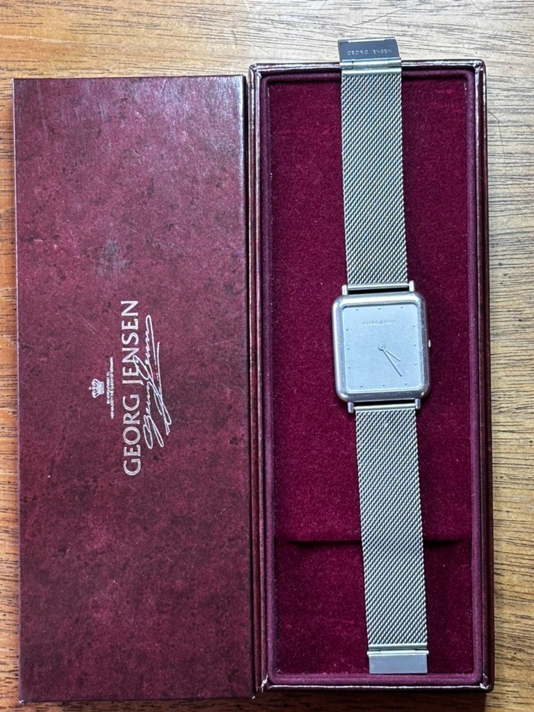 Georg Jensen Men’s Watch • Milanese Stainless SIlver Band #348 • Flawless