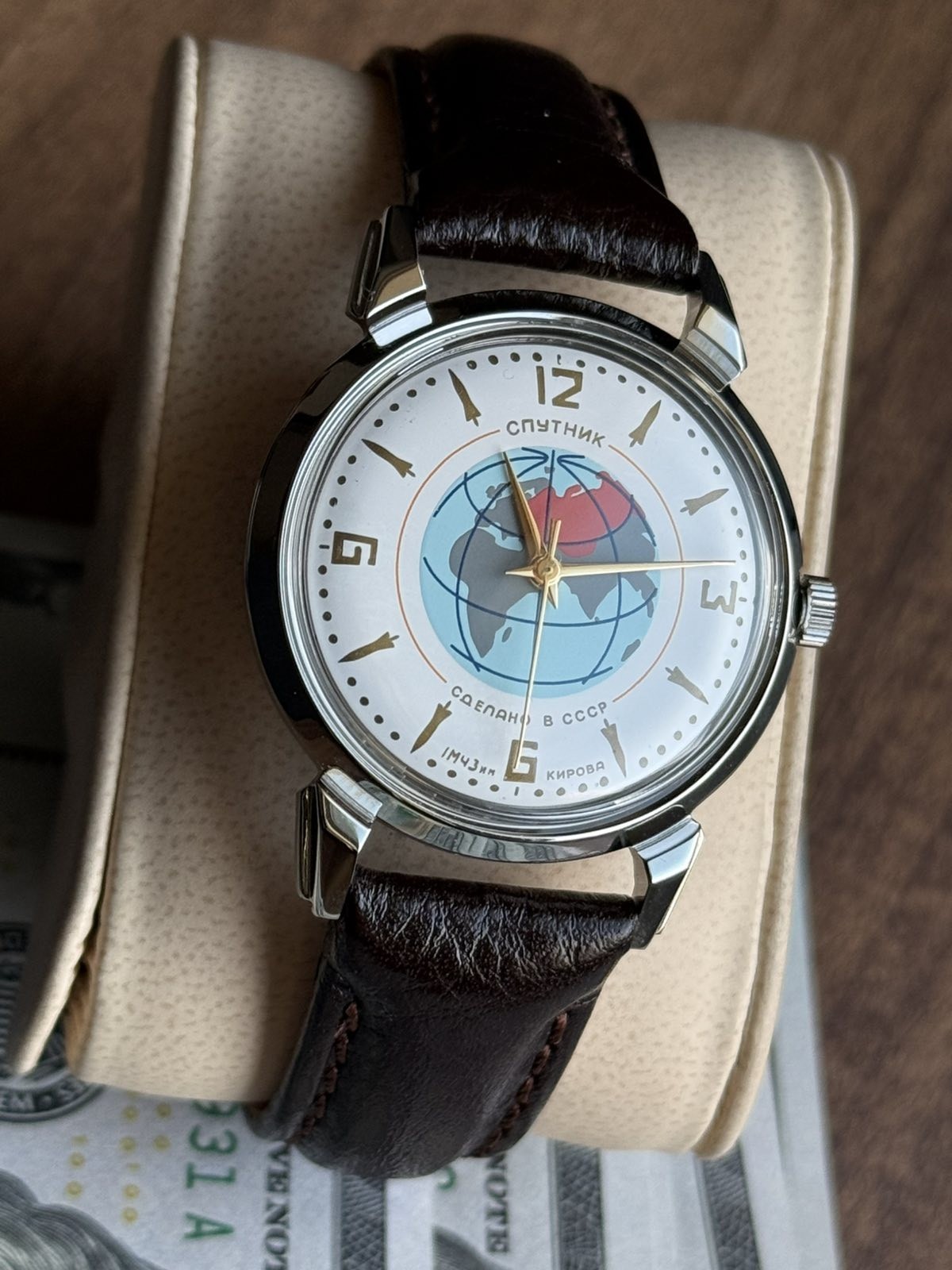 Watch Raketa Sputnik Mechanical Kirovskie Vintage Soviet USSR Russian Men’s RARE