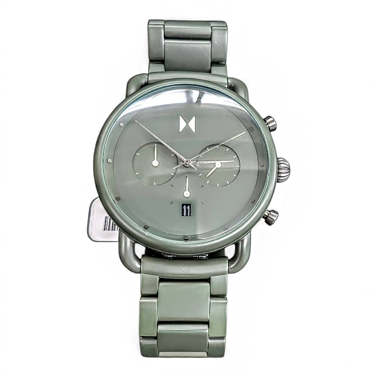 MVMT Black Top Ceramic 47mm Khaki Green NWT