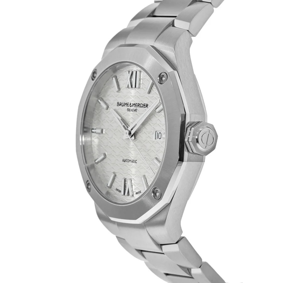 New Baume & Mercier Riviera Automatic Silver Dial Steel Men’s Watch 10622