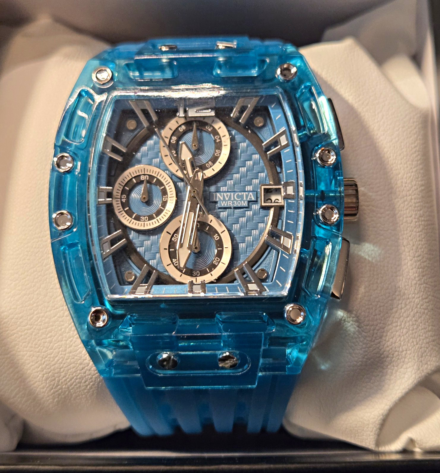 New – Invicta S1 Rally Allogrip Men’s Quartz Watch – 42mm Blue Tone – 70141