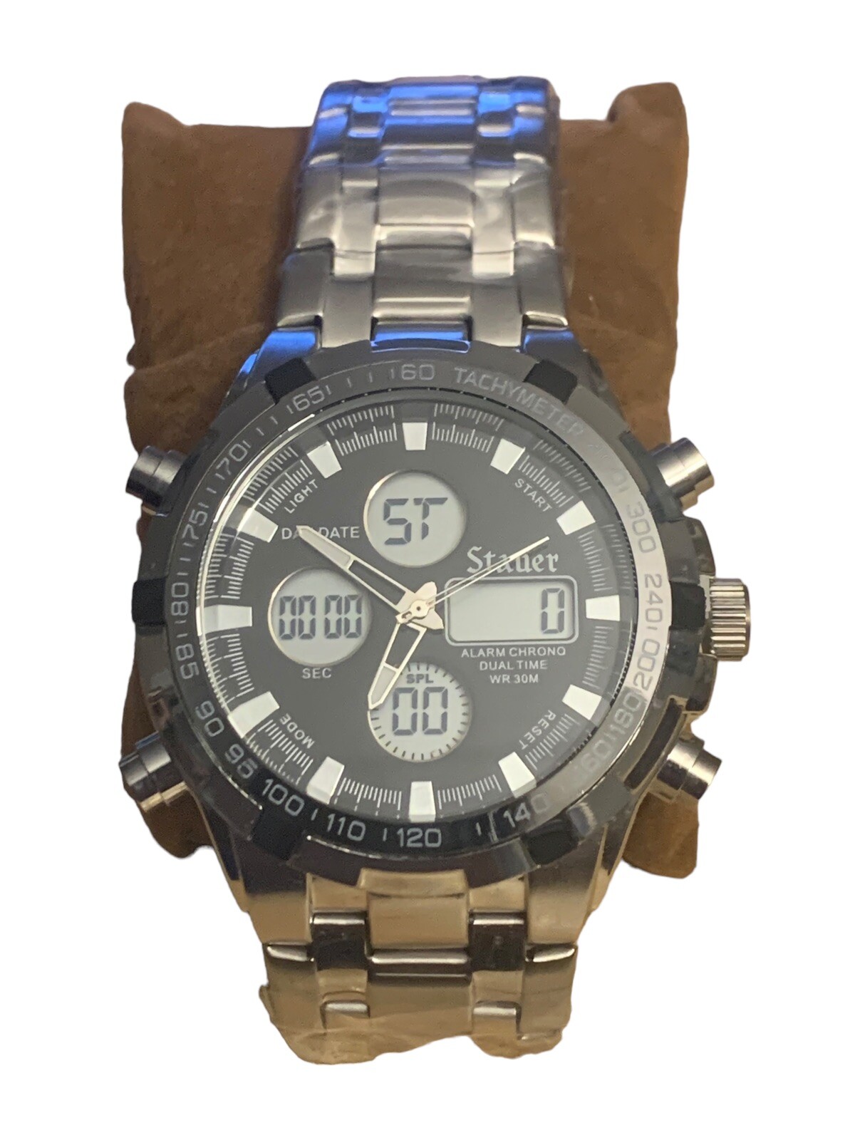 Stauer Mens Adventurer Chronograph WR 3 Atm Brand New W/O Box