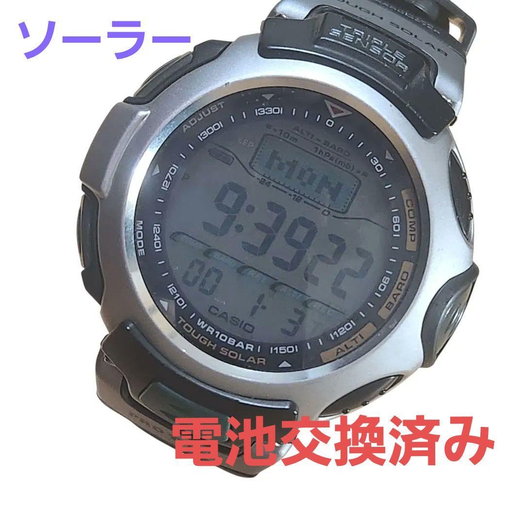 CASIO PRO TREK PRG-50 Tough Solar, battery replaced, working condition.