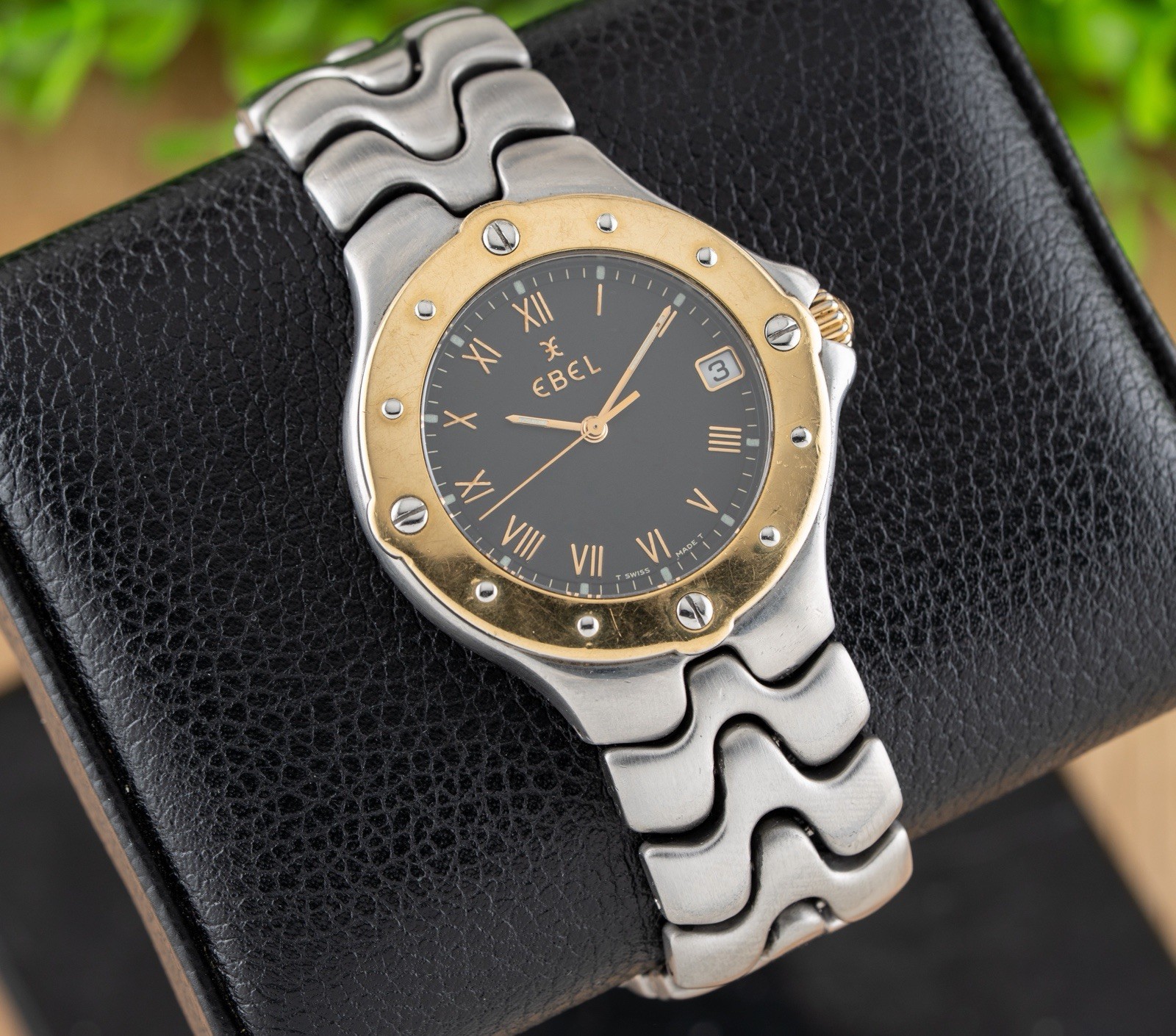 Ebel Sportwave Two Tone Gold & Steel Black Dial E6187631