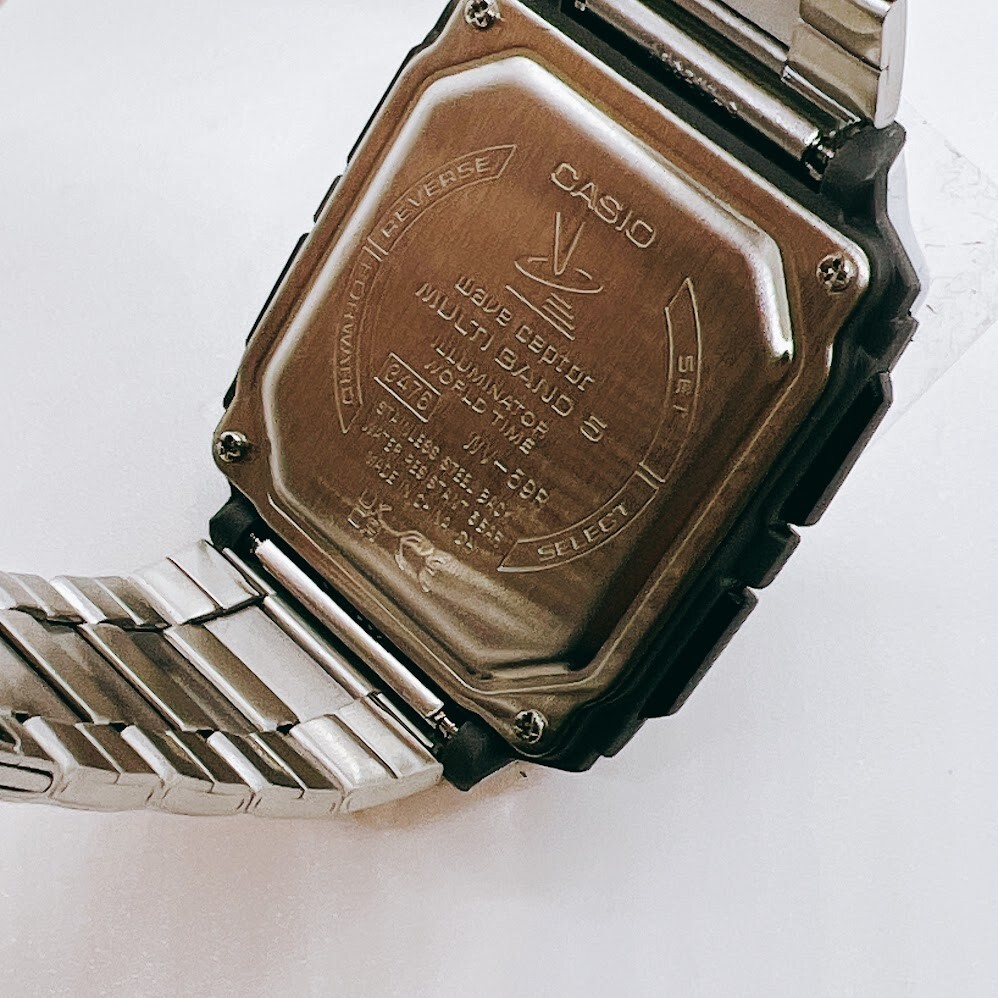 CASIO WAVE CEPTOR WV-59RD-1AJF Men’s Watch Super Illuminator Japan Silver