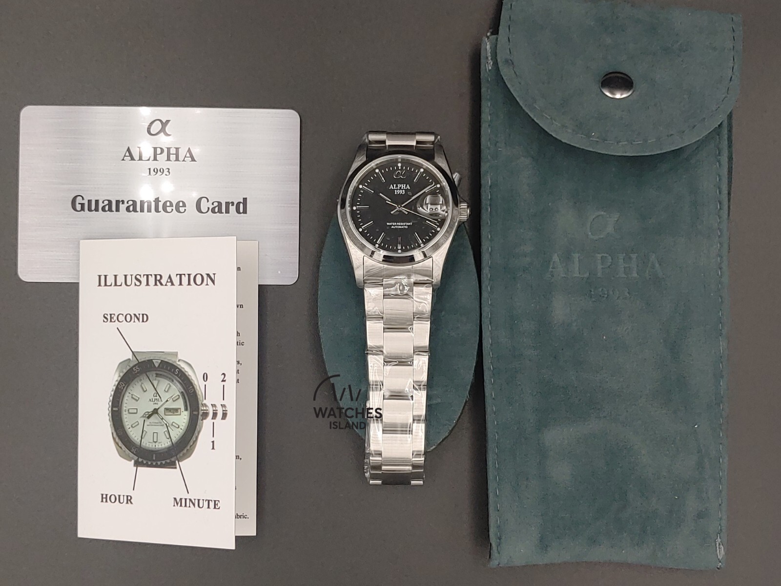 Alpha α 1993 369DB man automatic watch