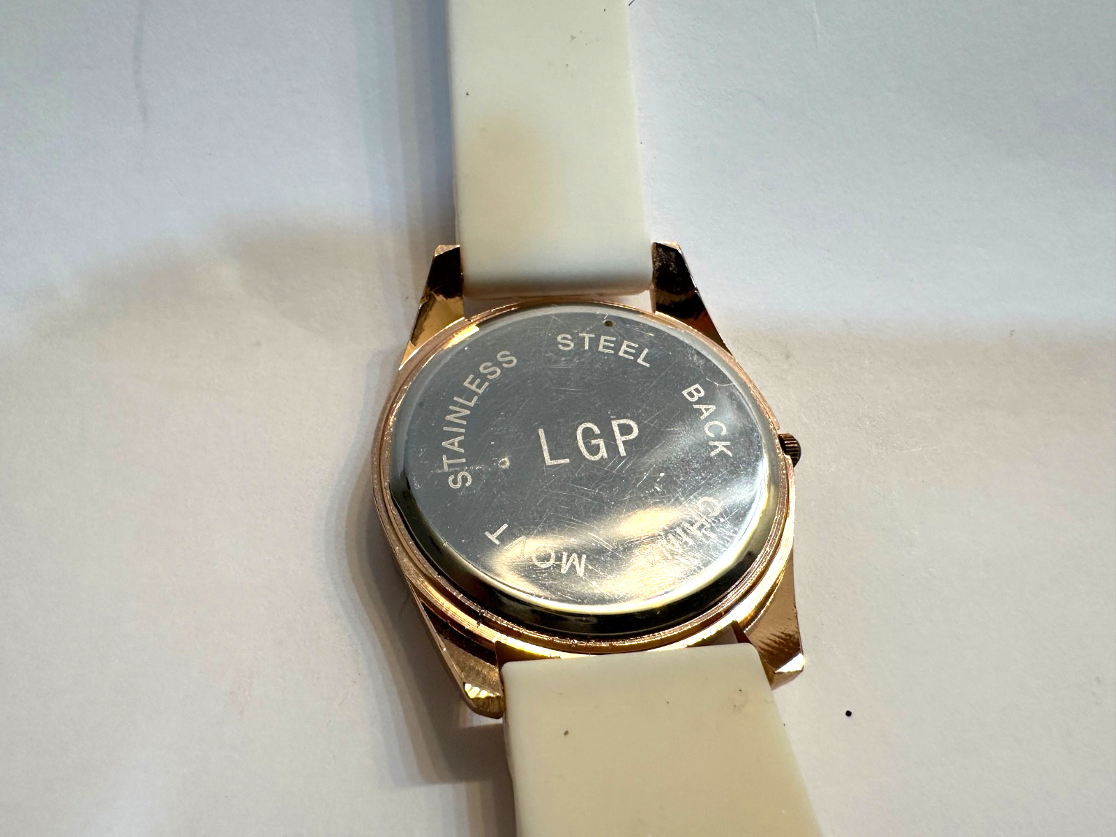 LGP Womens Watch 39mm Case Quartz Analog Three Hands Gem Set Bezel