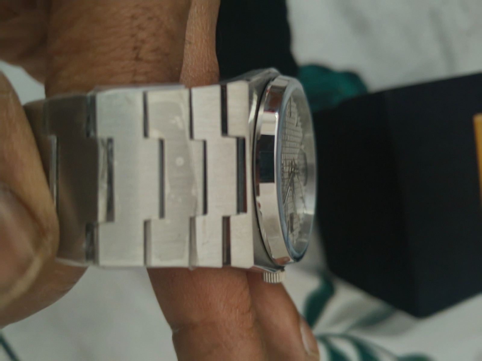 Pre Owned Tissot PRX 80 Luminous Dial Silver Bracelet Mens Gift Watch