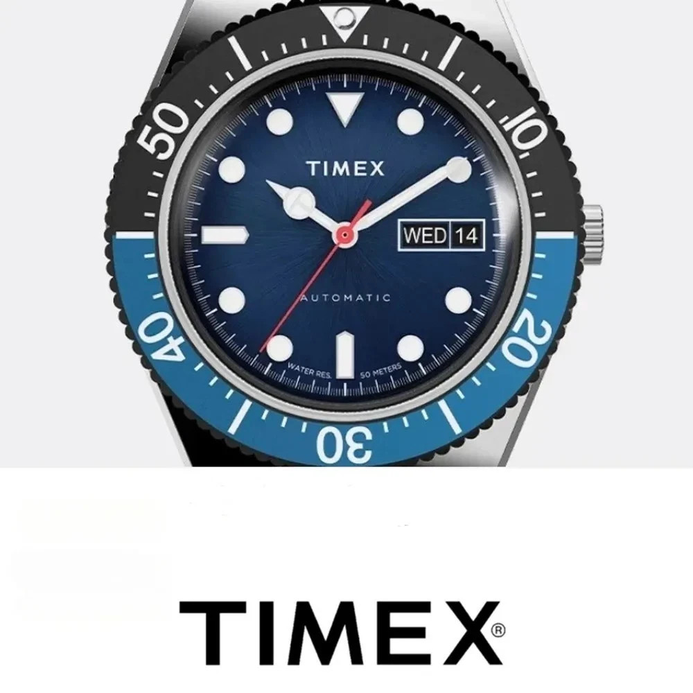 TIMEX Watch Automatic Men’s Luxury Leisure Multifunction Stainless Steel Strip