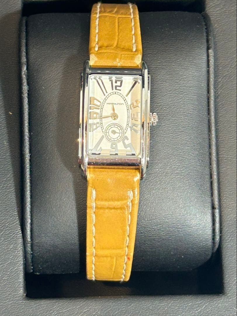 [Box Papers Full Set N/Mint] Hamilton Ardmore H112110 Square Quartz White Dial