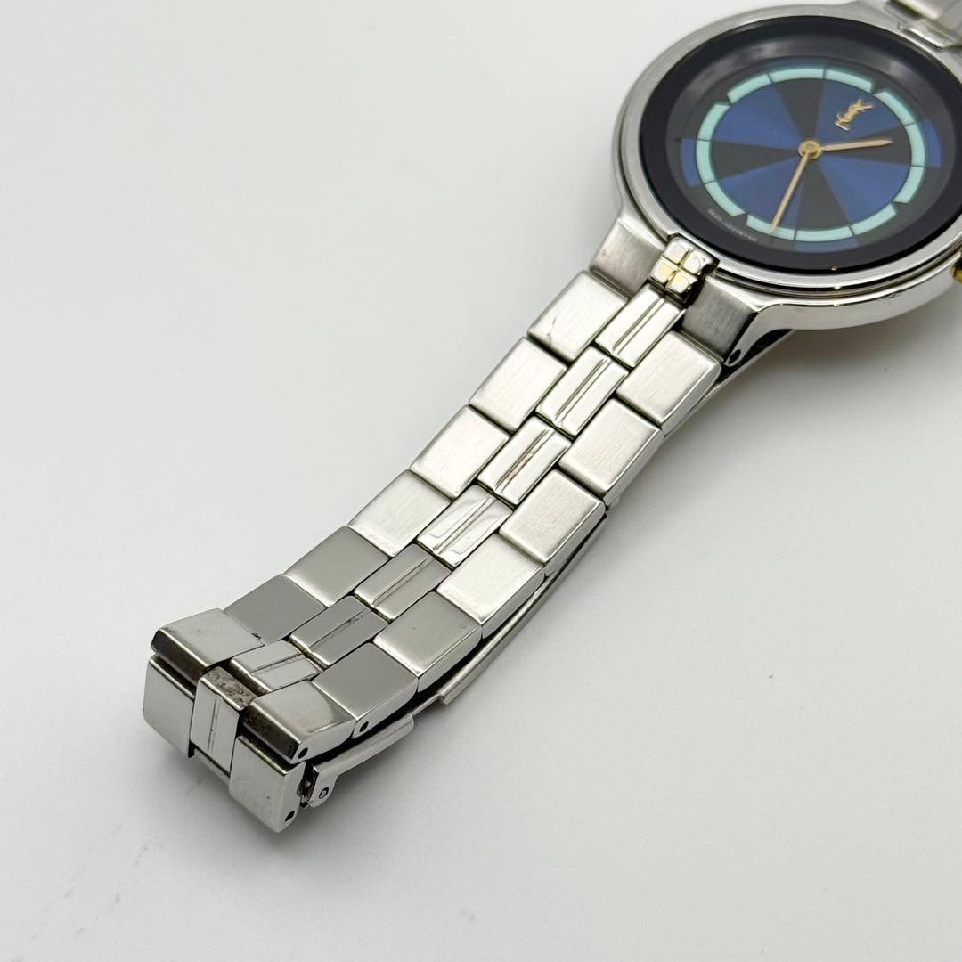 Excellent condition New battery Saint Laurent Quartz Round Watch Unisex Business