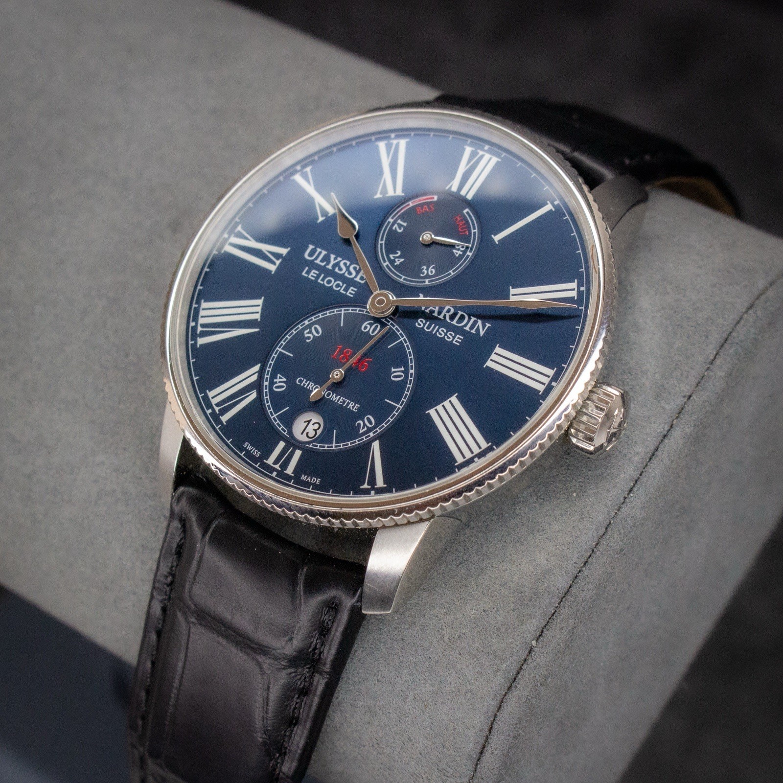 Ulysse Nardin Marine Chronometer Torpilleur 45mm Blue Dial 1183-310/43