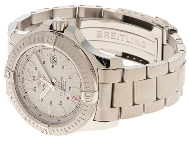 Breitling Colt A1738811 / G791 Stainless Steel 12.3mm Silver Dial Men’s #DW689