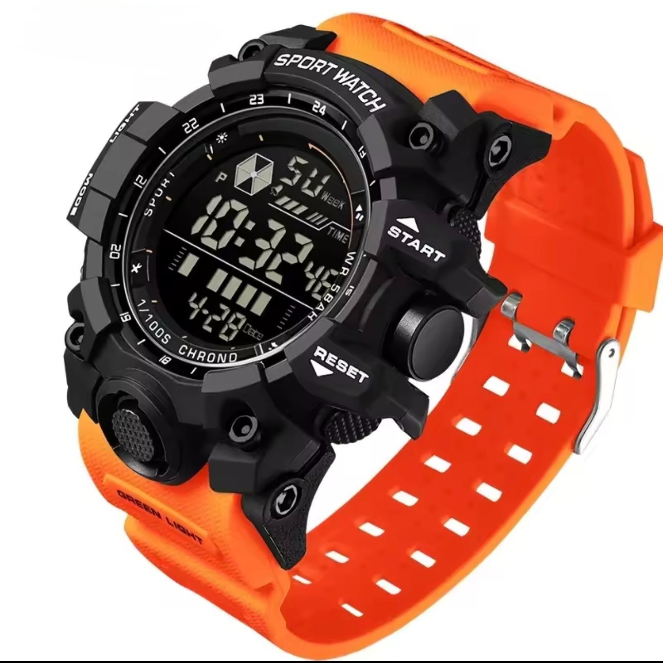 Mens Sport Watch – Multifunctional Digital Rugged Military Style Water-Resistant