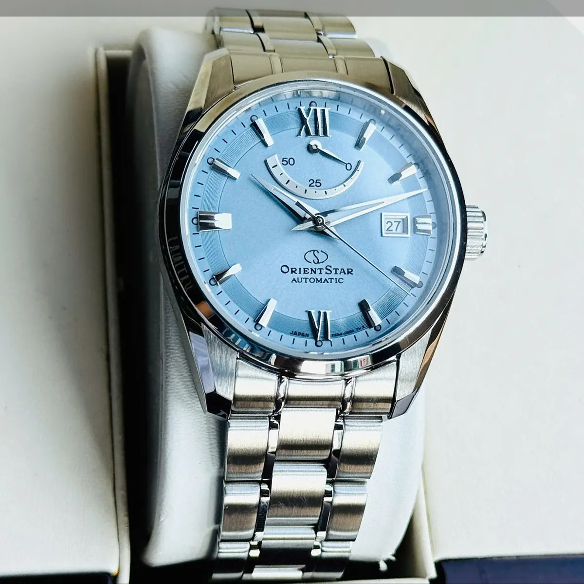 Orient Star Automatic Blue Dial Sapphire Crystal Men’s Watch RK-AU0109L