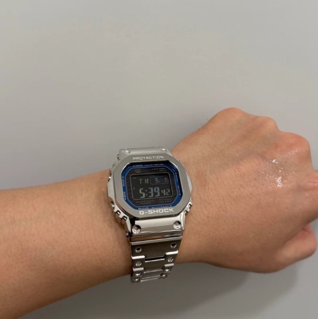 Casio G-Shock GMW-B5000D-2DR Full Metal Navy Blue Solar Bluetooth Watch New Box