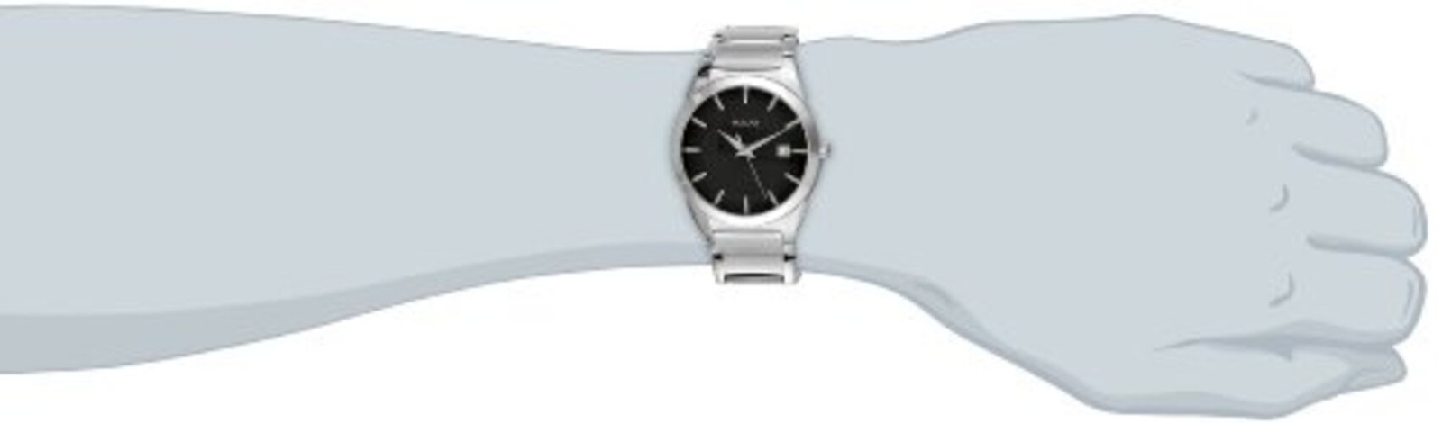 Men’s 3-Hand Calendar Date Quartz Watch, Patterned Dial, 38mm, Style: 96B149