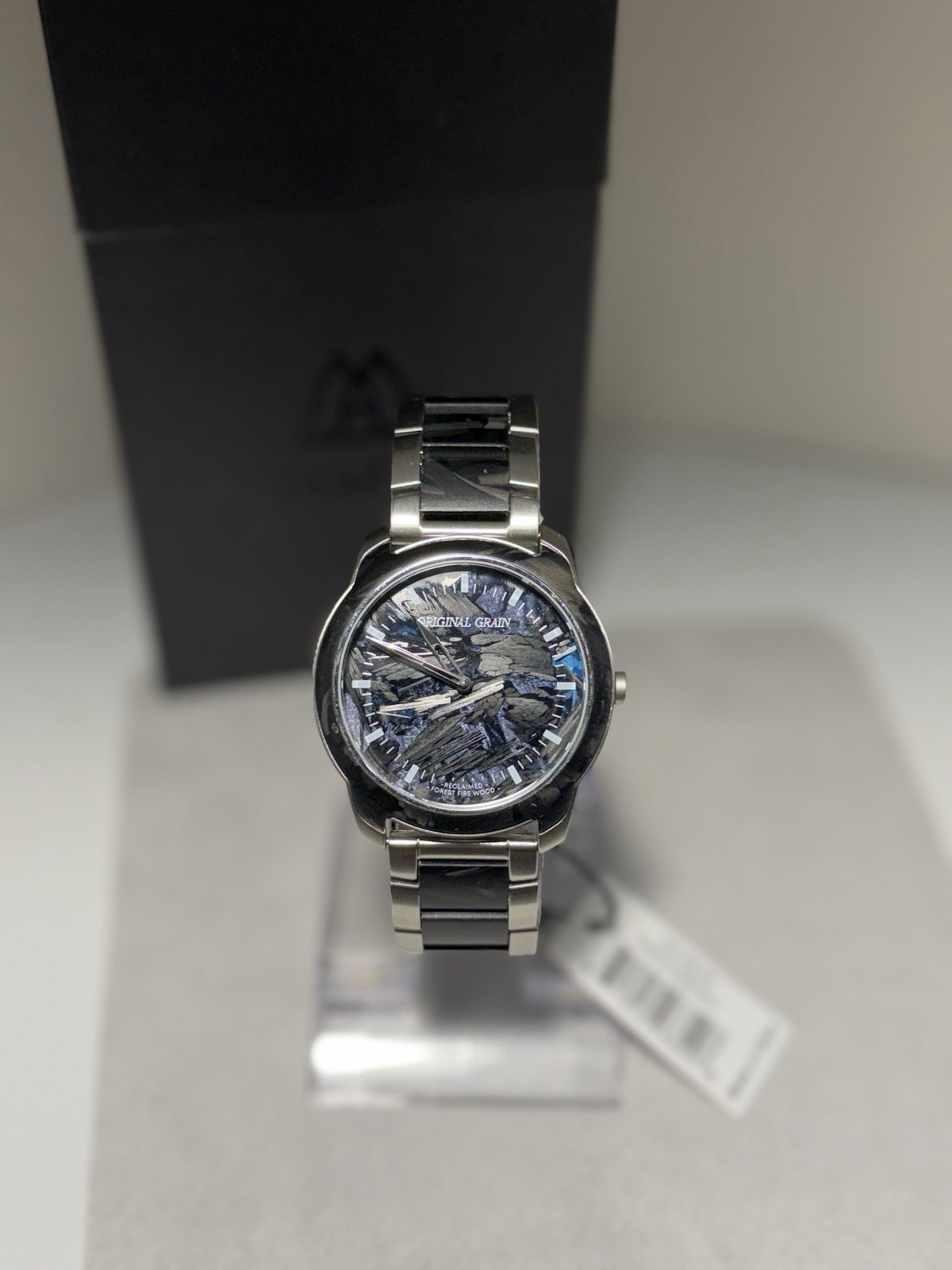 Original Grain Forest Fire Resin 43mm Black/Blue!SLEEK! MSRP $179!! ⚫️?