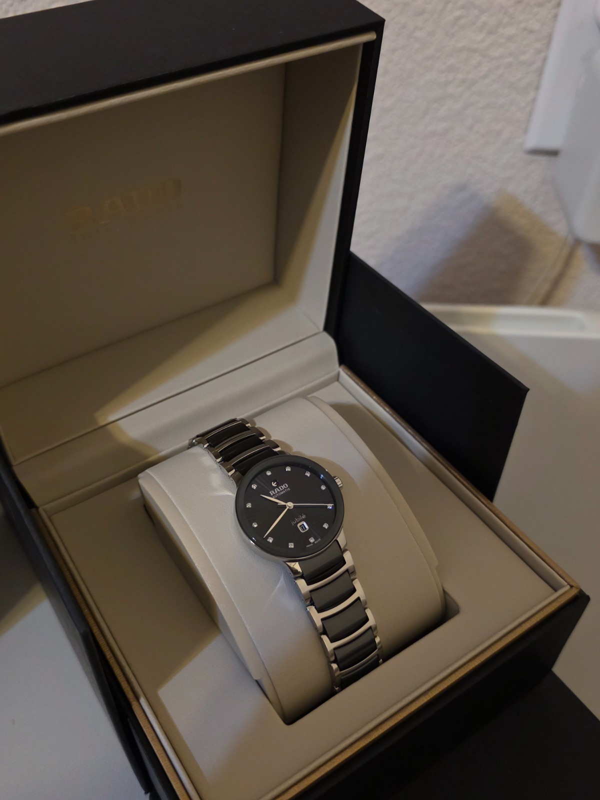 Rado Centrix Automatic 12 Diamond Women Watch – Saphire Crystal, Ceramic Strap