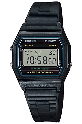 Casio Collection Wrist Watch F-84W-1QJH Men Black Authentic Japanese Product