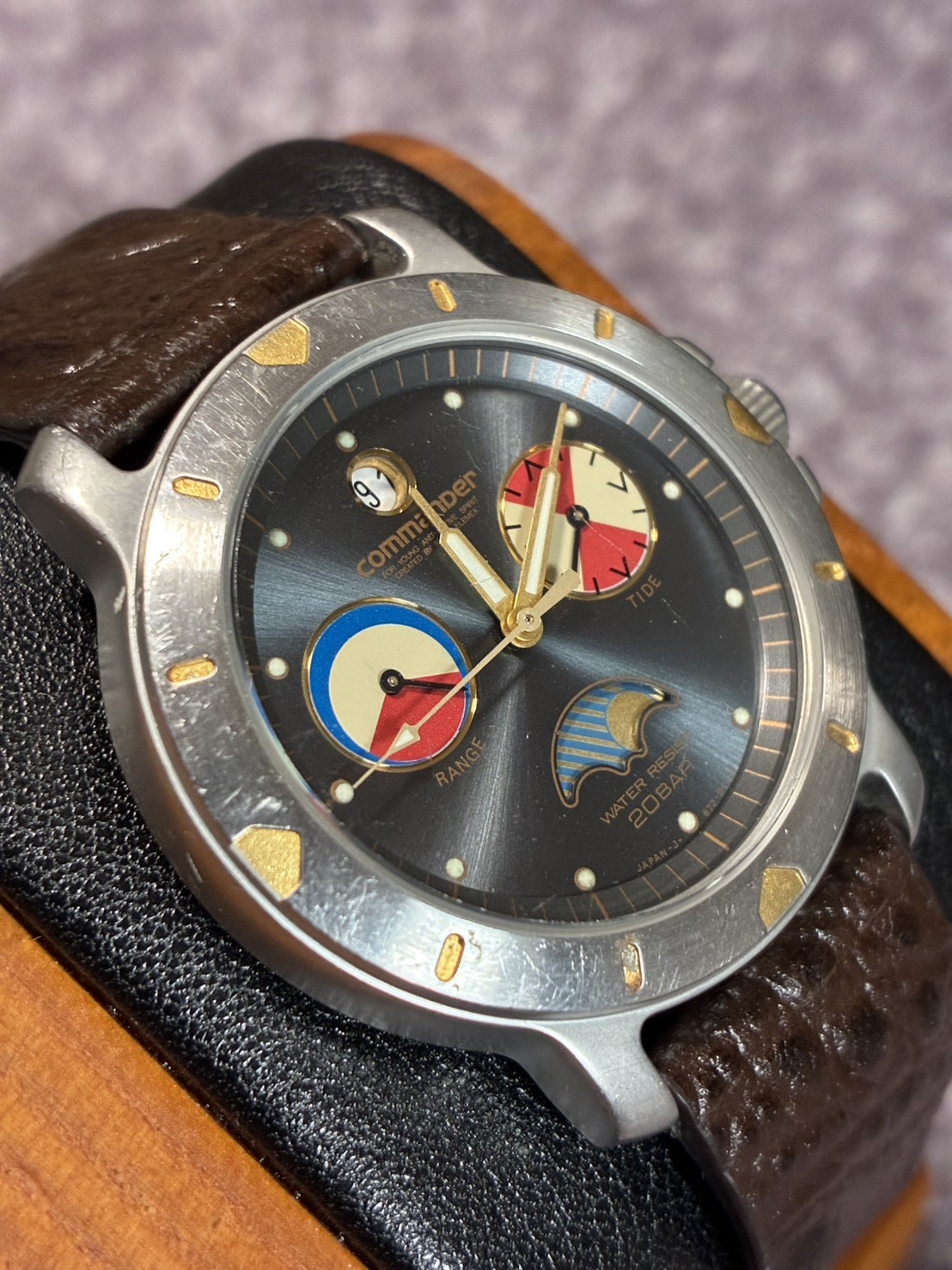 Ricoh Commander 20 Rage Tide Swiss Movement Mens Watch Fashion Classic Vintage