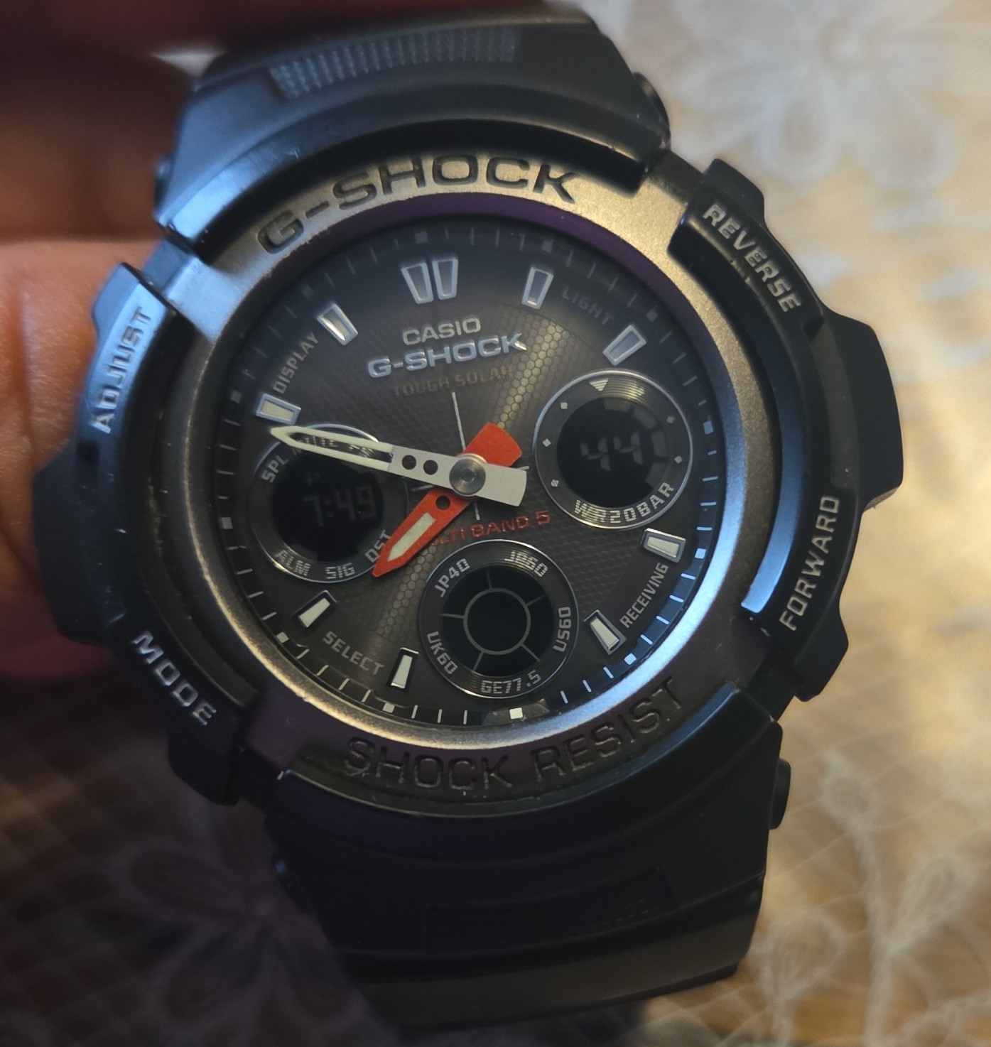 Casio G-SHOCK AWG-101 Men’s Shock Resistant 200m Ana-Digi Black Resin