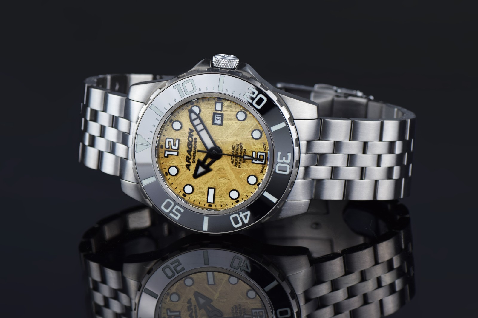 ARAGON A621GLD DM TI Meteorite Swiss LE 50mm