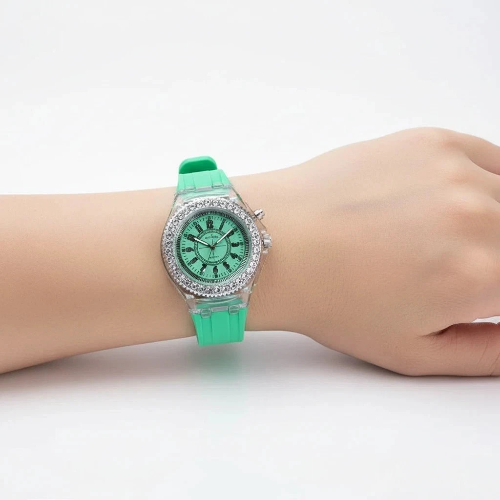 Mens Womens LED Watches Luminous Quartz Watches by Geneva