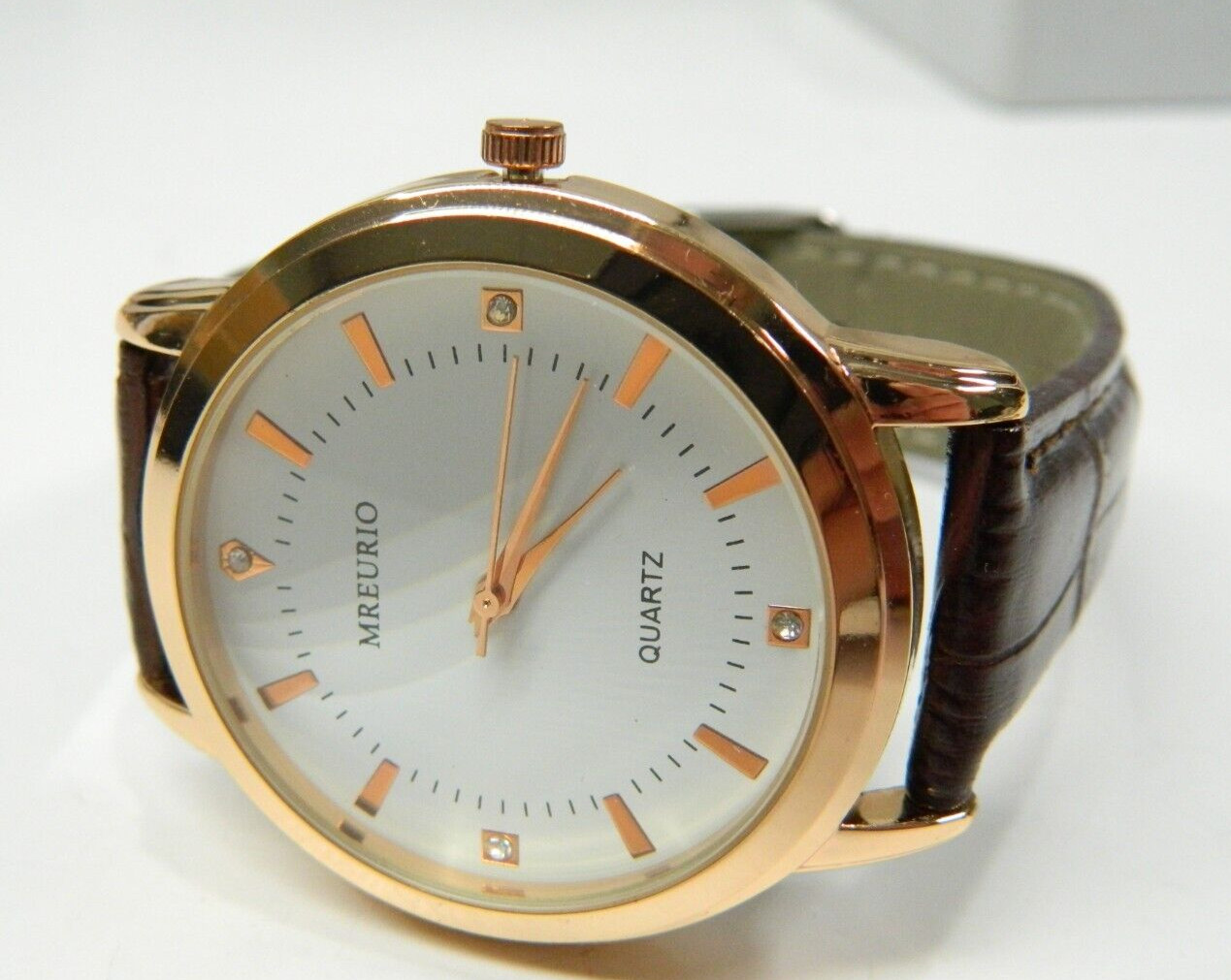 Beautiful LARGE FACE Rose Gold tone MREURIO EET8599G-RG men’s watch/wristwatch