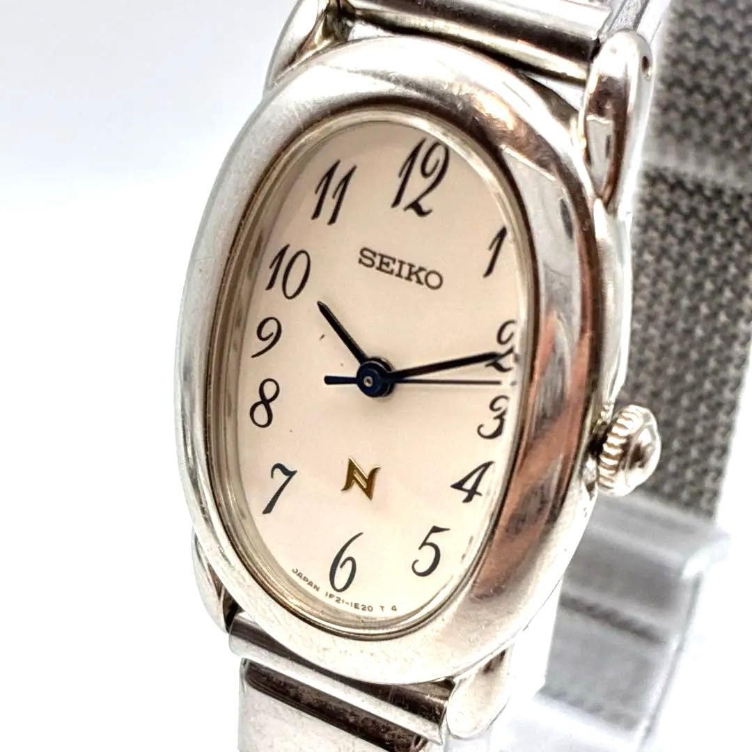 SEIK Oval Mesh Belt Ladies Vintage Retro