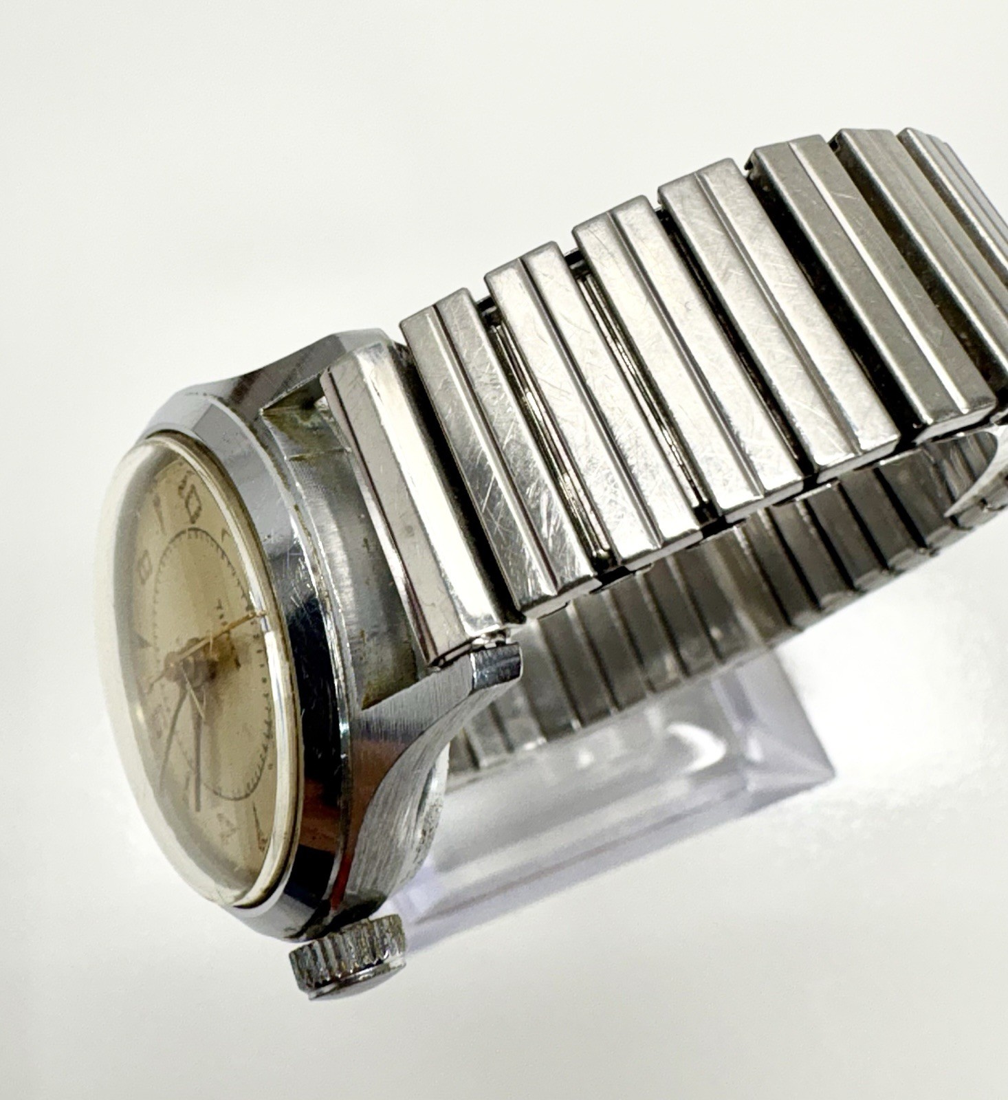 Timex Marlin 1950’s US Time Mens Watch Dust-proof Waterproof Vintage Chrome