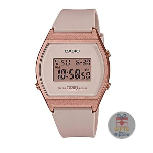 CASIO LW-204-4A Ladies Digital Watch Pink Resin Band 38.9mm Quartz New