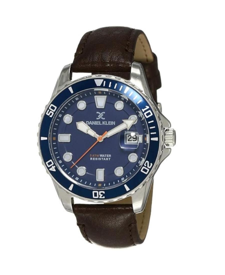 DANIEL KLEIN Men Analog Quartz Casual Watch Classic Dress Blue Dial Waterproof R