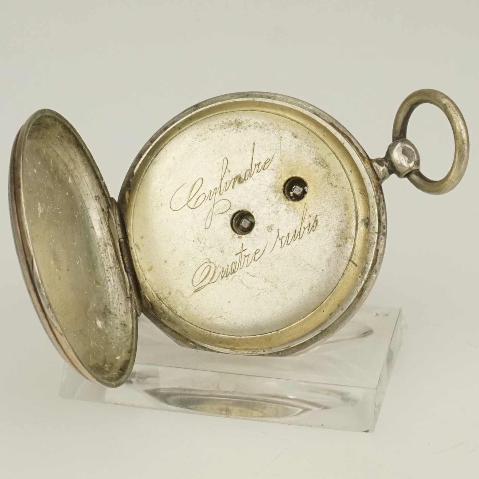 Rare! Antique Silver Pocket Watch Men’s no fusee duplex chronometer repeater RAR