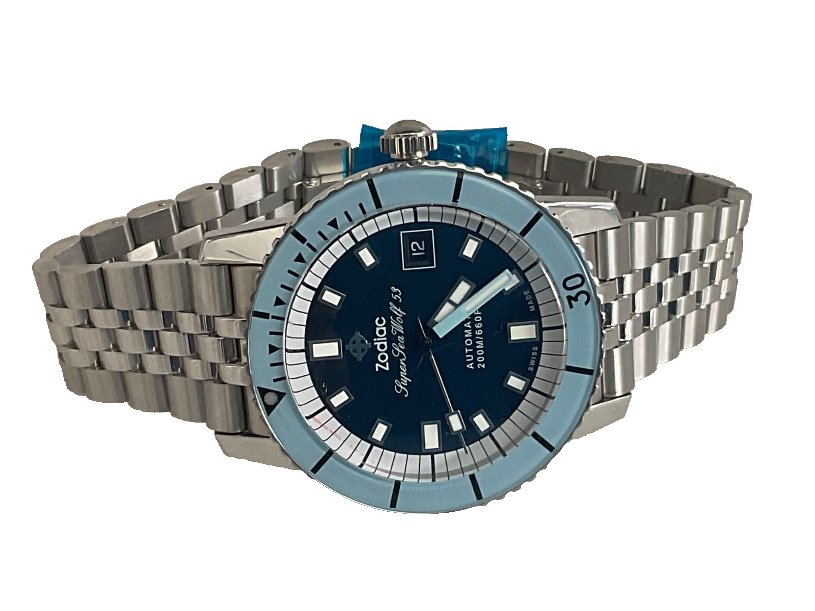 New Zodiac Super Sea Wolf Compression Automatic Stainless Steel Watch ZO9287