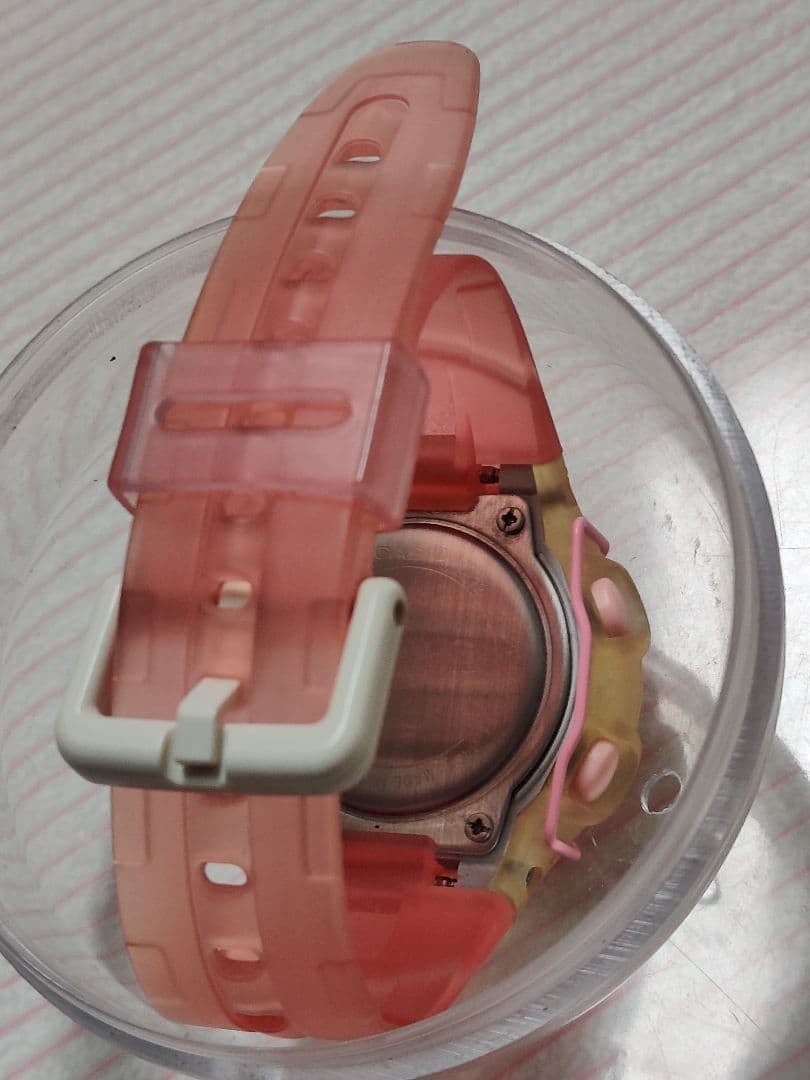 CASIO Baby-G BG159 Retro Digital Watch, Pink, with Cover