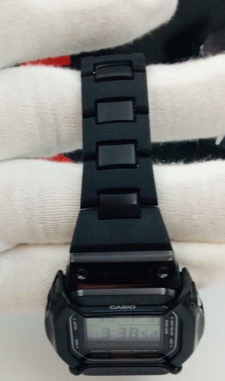 NEW CASIO G-SHOCK DW-5600E CUSTOM METAL/Composite Black Tone STAINLESS STEEL